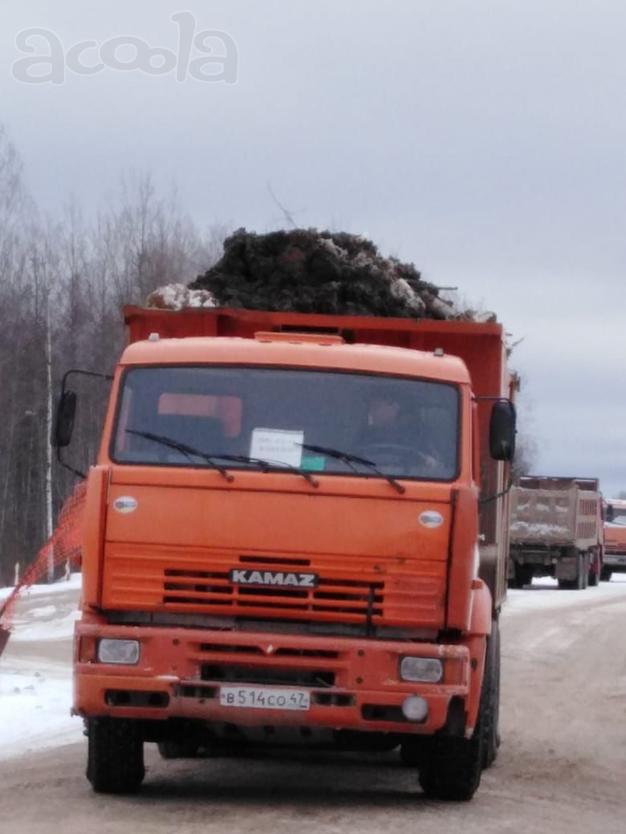 Перевозка песка и грунта самосвалами марка Камаз 6520  25тонн