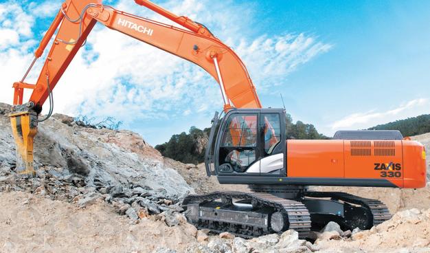 Аренда гусеничного экскаватора Hitachi 330 с гидромолотом
