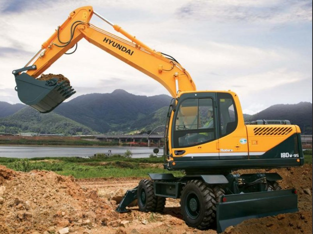 Услуги экскаватора Hyundai R180