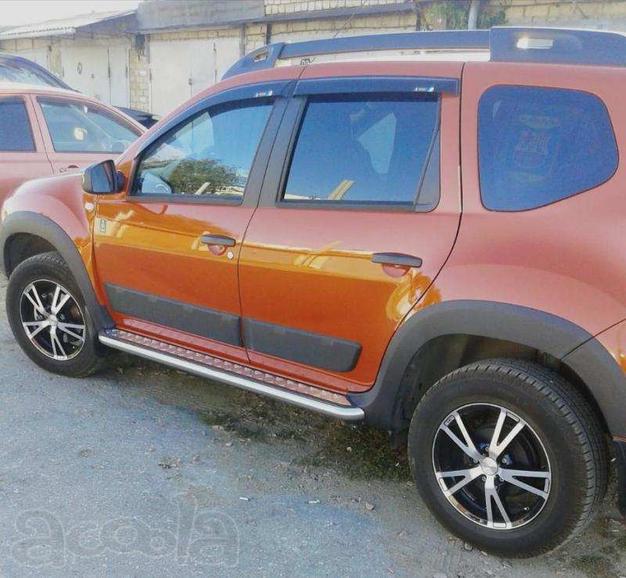 Защита порогов «Эстонец» на автомобиль Renault Duster